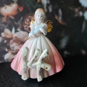 Vintage Josef Originals Birthday Girl Angel 14 Fourteen Porcelain Figure